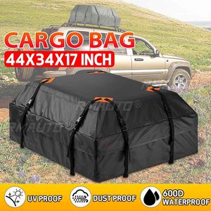 Bolsa de Techo para Auto 420D de Gran Tamaño, Impermeable, para Almacenamiento de Carga y Equipaje, Cesta de Viaje para Techo de Auto - Product Image 1