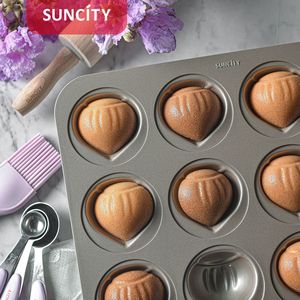 Suncity 12 Piece Chestnut Cake Mold Non Stick Baking Tray Hemisphere Shape For Cake Making - Product Image 3