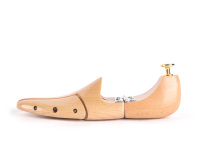 Usine fournir un soutien arbre à chaussures en bois de hêtre naturel personnaliser Logo civière et ajuster la forme de civière de chaussure