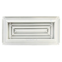 Grille de Diffusion Carrée en Aluminium avec Volet de Retour d'Air, Débit Quatre Voies pour Système de Ventilation de Climatisation Plafonnier