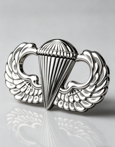 ตราสัญลักษณ์ปีกกระโดดร่มแบบนูนสามมิติสั่งทำพิเศษ - ชุบทอง/นิกเกิล, เข็มกลัดติดปกเสื้อรูปปีกกระโดดร่ม, เข็มกลัดโลหะผสมสังกะสี - Product Image 2