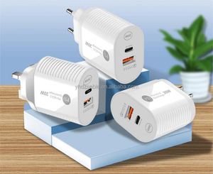 อะแดปเตอร์ชาร์จเร็ว 20W USB-C PD 5V/3A แบบเสียบผนัง พร้อมปลั๊กสำหรับ EU/US/UK ใช้ได้กับ iPhone 17/15/14 ซีรีส์ - Product Image 5