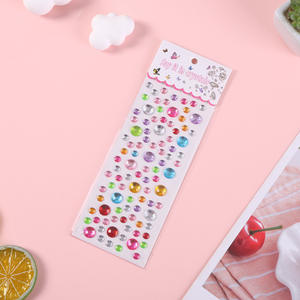 Детские 3D Хрустальные акриловые наклейки маленькая принцесса мультфильм бриллиантовые наклейки с печатью бумажное лицо декоративные для детей - Product Image 4