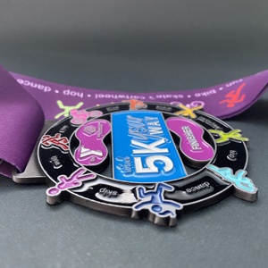 <span class=keywords><strong>Medalla</strong></span> Deportiva de 5k para Niños y Niñas de los Clubes de West Alabama, para Ciclismo, Patinaje, Carreras en Patineta y Carrera Virtual - Product Image 3