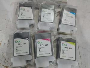 خرطوشة حبر متوافقة Ocbestjet 130 مل/قطعة <span class=keywords><strong>PFI</strong></span> 107 مع حبر صبغي وشريحة لطابعات كانون IPF 770 670 680 685 770 - Product Image 6