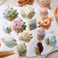 Vente en gros de breloques 3D en forme de poisson, champignon, cœur et goutte d'huile pour la fabrication de bracelets, colliers et pendentifs DIY, accessoires de bijoux