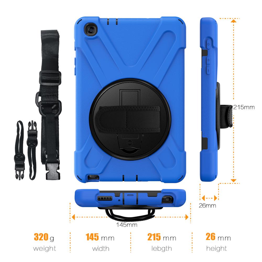 Военного класса щиток защитные Руки полоса чехол для Samsung Galaxy Tab A 8,0 "2019 P200/P205 корпус с плечевым ремнем