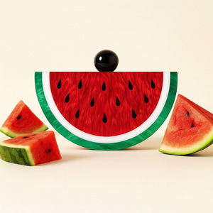 Watermelon <strong>Orange</strong> Shaped Handbag Women Chain <strong>Clutch</strong> Evening <strong>Bag</strong> Acrylic <strong>Bag</strong> - Product Image 4