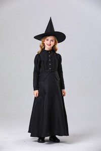 Disfraz de <span class=keywords><strong>bruja</strong></span> de Halloween Malla negra <span class=keywords><strong>Pequeña</strong></span> <span class=keywords><strong>bruja</strong></span> Disfraz de juego de rol para niños Disfraz de actuación - Product Image 2