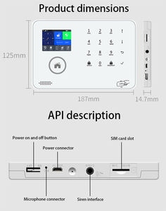 Système d'alarme antivol 433Mhz Tuya détecteur <span class=keywords><strong>de</strong></span> Signal <span class=keywords><strong>de</strong></span> caméra détecteur <span class=keywords><strong>de</strong></span> gaz <span class=keywords><strong>de</strong></span> fumée infrarouge porte magnétique télécommande système d'alarme - Product Image 5
