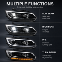 eXenon Projektor-Scheinwerfer für VW Polo 2011-2017, LED-Tagfahrlicht & sequentieller Blinker, Upgrade von Basis- auf High-Spec-Ausstattung, Plug & Play