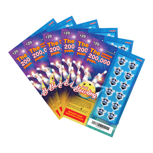 Venta al por mayor de boletos personalizados de lotería, Impresión de tarjetas de rascar, boleto de lotería, gran oferta - Product Image 4