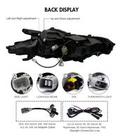 Ensemble de phares LED DK Motion pour Toyota Camry XV70/SE/LE/XSE/XLE 2018-2022, ampoules DRL avant et arrière, fabriquées en matériau ABS