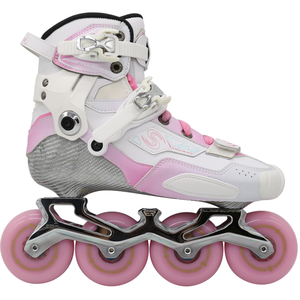 Patins à roulettes tout-terrain Ruidongle rose en cuir PU professionnel, antichoc, durables, pour le fitness en plein air - Product Image 1