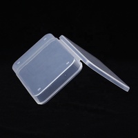 Boîte de rangement en plastique PP refermable et recyclable pour lunettes, dimensions 130x80x20mm