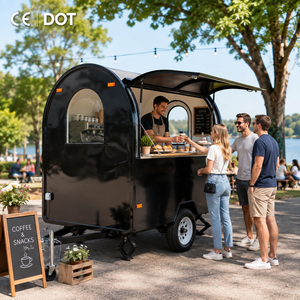 Etodevice Remorques de restauration rapide mobiles entièrement équipées de 7,2 pieds pour la vente de hamburgers - Product Image 1