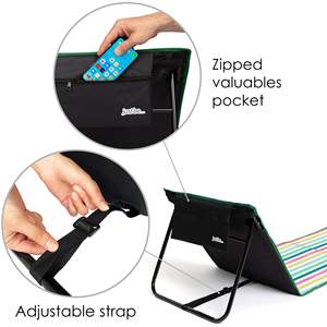 Chaise longue moderne pliable <span class=keywords><strong>ultra</strong></span>-légère avec coussins en polyester, couleur personnalisable pour une utilisation en extérieur, <span class=keywords><strong>plage</strong></span>, piscine - Product Image 4