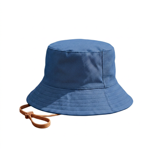 Chapeau Bob Unisexe Couleur Unie en Toile de Coton Protection Solaire Extérieure Décontracté Été Adulte 56-58CM - Product Image 6