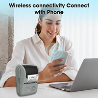 Imprimante d'étiquettes sans fil Bluetooth P1, imprimante thermique portable, machine d'étiquetage sans encre, mini-étiqueteuse compatible avec les smartphones et les PC