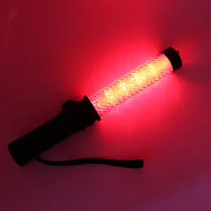 30cm Rechargeable LED Traffic Control Baton With Whistle Traffic LED Wand Stick Baton Traffic Control Warning Light Baton