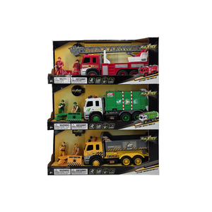 Camiones de Juguete de Plástico de Alta Calidad y Larga Duración con Fricción, Serie Power City Team - Product Image 1