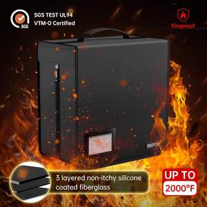 ENGPOW Étui ignifuge pour <span class=keywords><strong>CD</strong></span>/stockage, capacité 400, <span class=keywords><strong>classeur</strong></span> portable à fermeture éclair avec grand porte-cartes et porte-médias pour la maison/le bureau/les voyages - Product Image 3