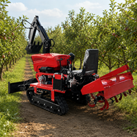 Cultivador Agrícola Compacto con Rotocultivador para Labranza, Deshierbe, Zanjado y Siembra