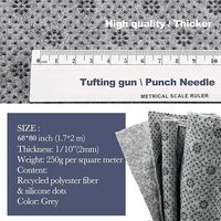 Tissu de tufting antidérapant pour tapis, feutre de support secondaire grande taille pour la fabrication de tapis au pistolet à tufting