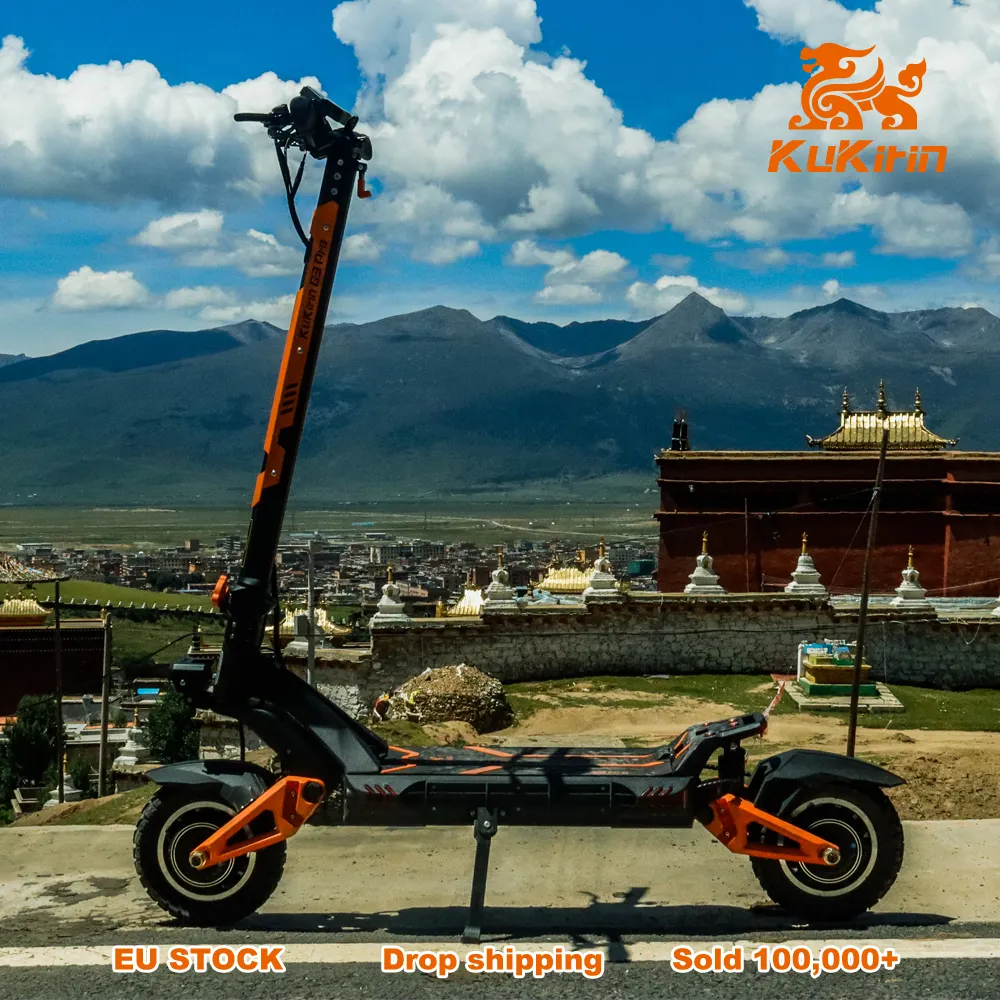 Unicool KuKirin G3 Pro Elektrikli Scooter Dual Motor 2400W 65KM/H Adult Fast Electric Scooter With Removable Battery