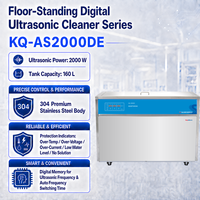 Nettoyeur à ultrasons numérique industriel KQ-AS2000DE 160L 2000W avec système de filtration pour le dégraissage des pièces de moteur automobile et des métaux