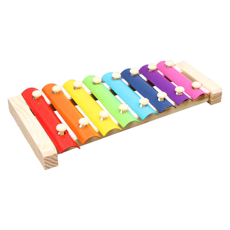 Amazon Горячая продажа мини деревянные радужные ксилофон Игрушка Инициализация дети ручной стук музыкальный инструмент развивающие игрушки