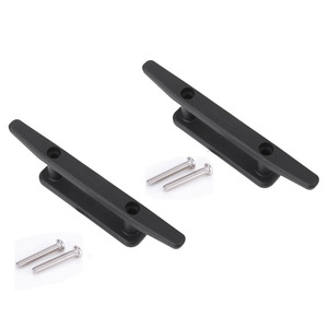 Hhp Anchor Boat Cleat 100mm สกรูสแตนเลสสีดำสำหรับการจัดการเชือกเรือคายัคและเรือแคนู - Product Image 3