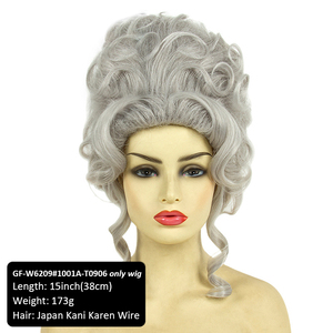 Exportation spéciale médiéval rétro chapeau haut vacances habiller boule haut de gamme perruque correspondant Halloween perruque - Product Image 4