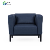Desain trendi Sofa kantor tiga dudukan Sofa kulit mewah Sofa ruang tamu
