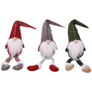 Swedish Gnome <strong>Christmas</strong> <strong>Decorations</strong> Handmade <strong>Christmas</strong> Plush Toy Red Green Gray Dangle Leg <strong>Shelf</strong> <strong>Sitter</strong> for Homes Kids Gifts - Product Image 6
