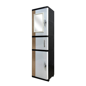 Nacase Round Mirror with 5 Stacks offers portable, multifunctional home storage and organization combining elegant - Product Image 6