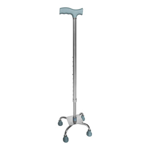 Canne de marche légère en aluminium à quatre pieds antidérapante, réglable en hauteur, avec poignée en T, pour personnes âgées - Offre Spéciale - Product Image 1