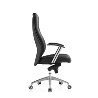 Foshan blanc ergonomique exécutif chaise de bureau à dossier haut conception élégante ordinateur pivotant chaise en cuir Pu pour le bureau