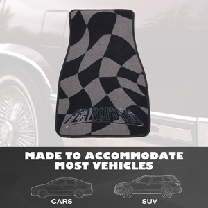 Bộ thảm trải sàn xe hơi CUSTOM Oni Universal 4 món, trước sau, họa tiết Anime Trunk Spirit, phong cách JDM, có lớp chống trượt - Product Image 6