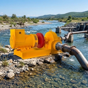 Hydro-générateur Kaplan de 50 kW utilisé pour la production d'énergie écologique à faible chute en canaux d'irrigation - Product Image 6