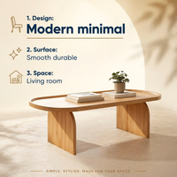 Table basse en bois moderne de haute qualité et durable pour la maison, mobilier de salon, meilleure collection, prix de gros en vrac