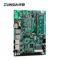OEM motherboard Intel 8th i3/i5/i7 CPU tertanam X86 papan onboard 4G RAM 2 * LAN 6 * COM Motherboard PC Mini Motherboard industri