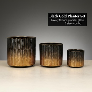 Pots de fleurs modernes en céramique, <span class=keywords><strong>pour</strong></span> l'intérieur et l'extérieur, avec trous de drainage, finition émaillée, <span class=keywords><strong>pour</strong></span> jardinage et maison, directement de l'usine - Product Image 4