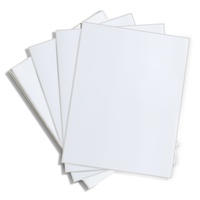 Feuilles d'étiquettes en vinyle transparent PP pour emballage, format A4, 80 feuilles, pour imprimante, découpées, autocollantes, étanches, avec code-barres