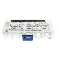 Kit d'assortiment de diodes Zener AITEWIN ROBOT pour montage sur trou, ensemble électronique DIY pour 1N4728~1N4737 3.3V 3.6V 3.9V 4.3V 4.7V 5.1V