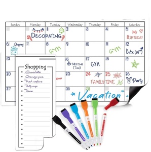Vente en gros Calendrier de réfrigérateur magnétique Tableau d'affichage autocollant blanc magnétique pour réfrigérateur - Product Image 4