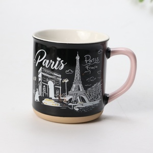 Idée souvenir touristique de la ville de <span class=keywords><strong>Paris</strong></span> personnalisée tasse à café en céramique couleur Morandi tasses en porcelaine pour les invités - Product Image 5