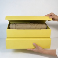 Boîtes d'emballage en carton gris pour vêtements, pliables, magnétiques, rigides, faites à la main, pour chemises, sweats à capuche et autres vêtements, avec lamination
