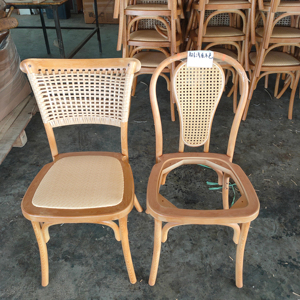 Usine de fabrication de location <span class=keywords><strong>d</strong></span>'événement de mariage salle à manger banquet <span class=keywords><strong>résine</strong></span> canne corde tresse chaise arrière - Product Image 1