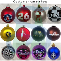 Boules d'ornements de Noël personnalisées |   Boules en acrylique/plastique avec votre logo de marque, votre nom ou votre motif |   Cadeaux OEM/ODM en gros